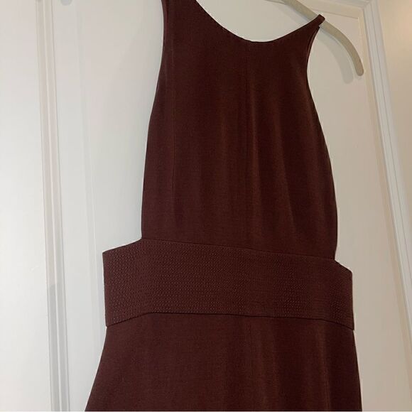 Narciso Rodriguez Oxblood Cut Out Sheath - Picture 5 of 10